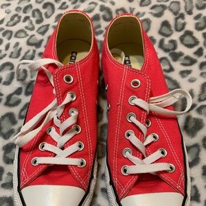 Poppy Red Coverse All Stars